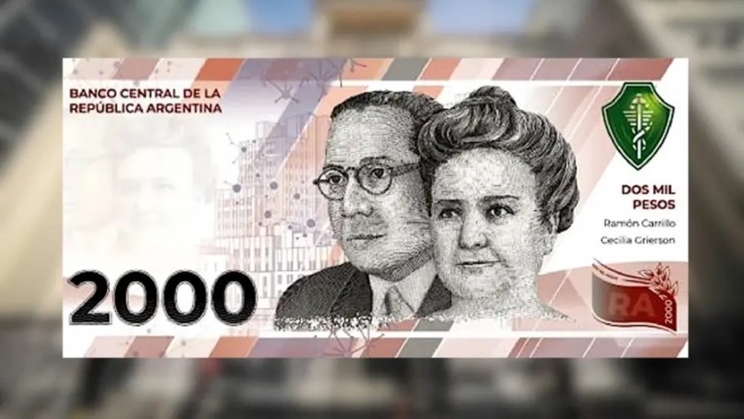 El billete de $2.000 comienza a circular desde este lunes