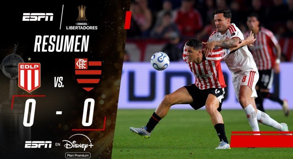 Estudiantes igualó sin goles ante Flamengo y definirá el pase a la final en el Maracaná